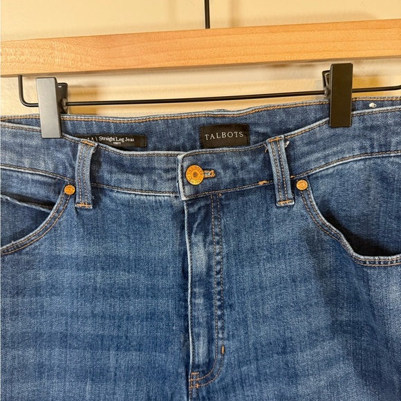 Talbots • The Curvy Straight Leg Jean Size 14 Medium Wash High Rise Denim Casual - Picture 6 of 11